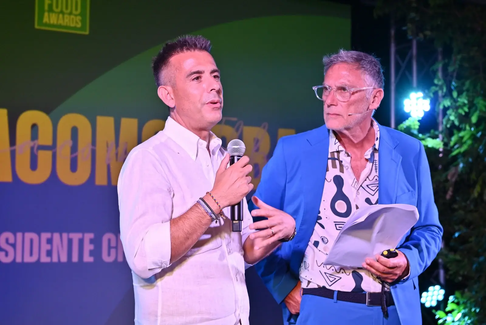 I partner durante un evento Food Awards